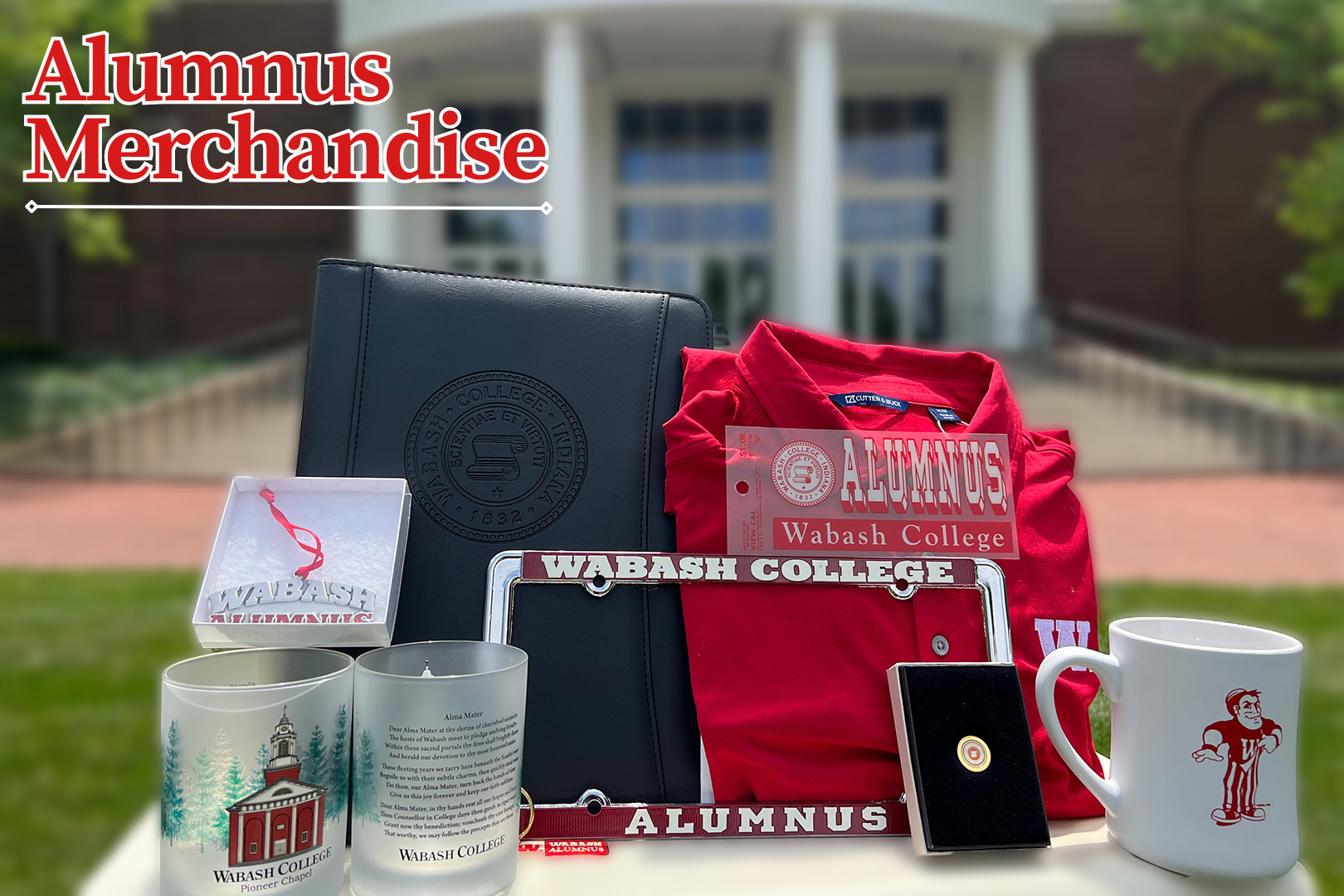 Alumnus Merchandise display